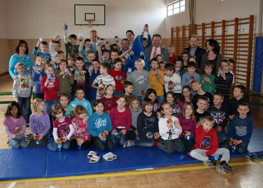 „Tropfi“ zu Besuch in der Volksschule SIGLESS