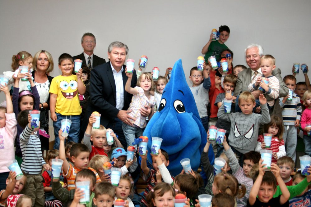 „Tropfi“ besucht den Kindergarten Siegendorf